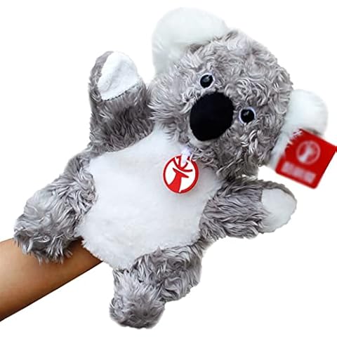 OMKUOSYA Cute koala Hand Puppet - Stuffed Animal Hand Puppets Plush Doll Toys for Kids - 25cm Muppets Show Interactive Play Toy Glove Puppets,Children Birthday Cover