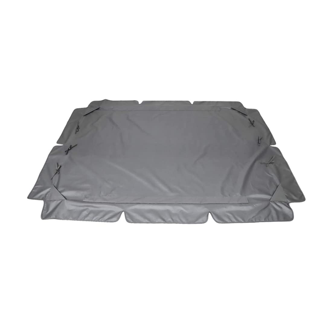 Swing Chair Canopy Replacement 3 Seater Garden Swing Seat Canopy Cover Garden Hammock Cover Waterproof Rip Proof Replacement for (Grey, Large)