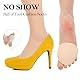 4 Paar Vorfußpolster aus Stoff Wiederverwendbares Forefoot Pad Ballenpolster Vorfuß Unsichtbare Fünf-Zehen-Socken Rutschfest Metatarsalgie Einlagen Weiche High Heels Pads für Damen Herren