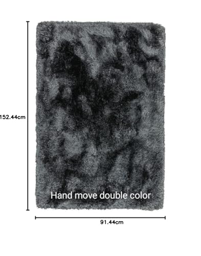Image of Handmade Shaggy Pure Microfiber Smooth & Anti-Skid Carpets for Bedroom & Living Room, 2 inch Thickness Size- 2X5 Feet