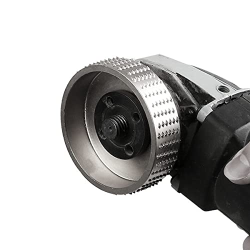 Szliyands 199 Wood Carving Disc,Grinder Wood Tungsten Carbide Grinding Wheel Grinder Shaping Disc Bore Wood Sanding Carving Tool Woodworking Angle Grinder Attachment thumb #6