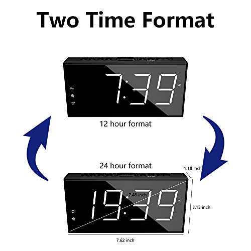 Pplee P-1001E-W Alarm Clock For Bedroom thumb #4