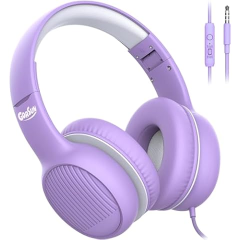 gorsun A66 Kids Headphones with Volume Limit Cover