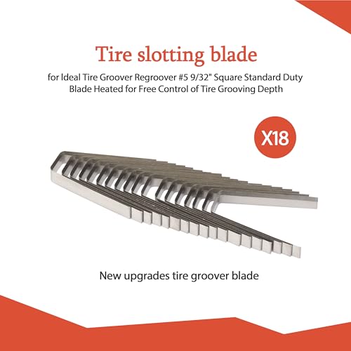 Image of #5 9 /32 Tire Groover Flat Blades, 18 Pack, for Tire Regroover Tool Kit