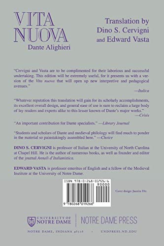 Vita nuova: Italian Text with Facing English