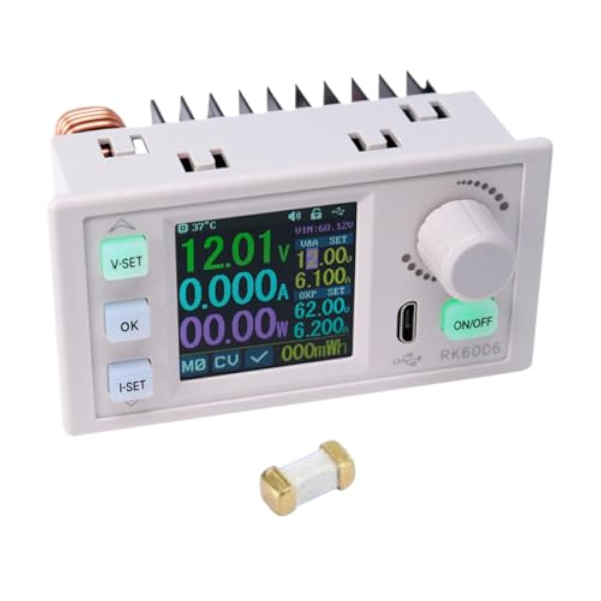 DC Voltage Regulator Panel Mount with 10A Fuse