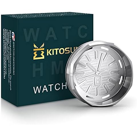 KITOSUN WatcHMD Charcoal Heat Management Device Stainless Steel HMD Coals Holders Tray, Easy Hold 3 Pieces 26 MM Coconut Charcoals Cubes (APwatcHMD-Steel) Cover