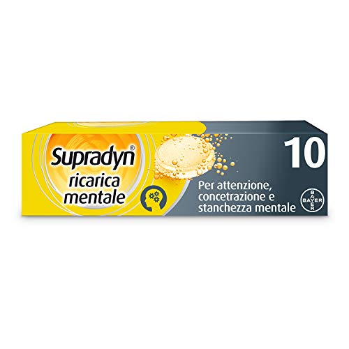 Preisvergleich Produktbild Supradyn Ricarica Mentale Integratore Alimentare, 10 compresse effervescenti