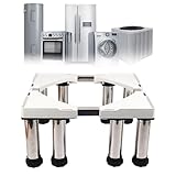 Washer and Dryer Pedestals Set 28 Wide Universal Fit 800lbs Capacity Washing Machine Stand Base Adjustable Appliance Base Increase 3.9-9.8inch Height,White8Foot-20cm