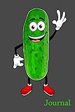 journal: funny blank lined pickle notebook for kids that love pickles