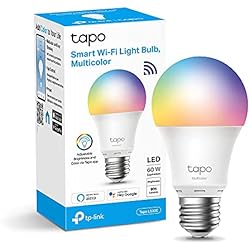 Bombillas Inteligentes En Leroy Merlin TP-Link Bombilla LED multicolor inteligente WiFi, E27 compatible con Alexa y Google Home, 806 lúmenes, 8,7 W, no requiere hub, control remoto/app, Tapo L530, 16 million hues, RGB Color