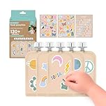 Cherub Baby Reusable Baby Food Pouches 5PK 150ml 5oz +130 Picture & Letter Stickers Permanent, Non-Spill, BPA-Free Leak Proof Yoghurt Smoothie Puree Snack Storage for Toddlers -RetroRainbow