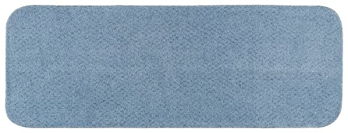 Garland Rug Cabernet Nylon Washable Bath Rug, 22-Inch By 60-Inch, Basin Blue #TOP14