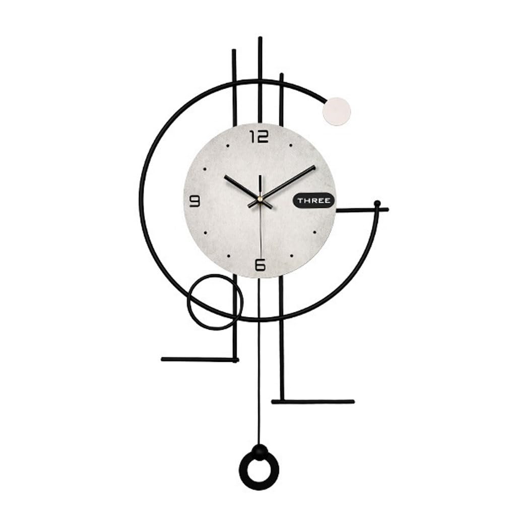 EINES Silent Decorative Wall Clock Creative Pendant Home Wall Clock Clock Living Room Atmospheric Clock Wall Hanging Wall Decorative Clock Easy to Read