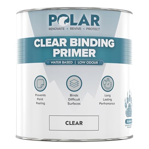 Polar Clear Binding Primer, 2.5 Litres - Water Based Acrylic Sealer - Seals & Stabilises, Strong Adhesion, Low VOC
