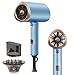 Haartrockner 【Faltbar & 20M Ionen】 2000 W, professionell, schnelltrocknend mit 2 Geschwindigkeiten, 3 Hitze, Kaltstufe, Diffusor & Konzentrator, Stylingkämme, für Männer & Frauen Reisen
