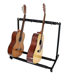 Ecoodisk Stand de Guitare Multiple Guitar Rack Holder Stand Electric Acoustic Bass Bass Rack Rackable Universal Fits… – Image 6