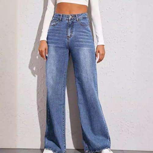 SESERAGI Straight Leg Jeans Tall Loose Sweatpant High Waisted Pants Womens Trousers2