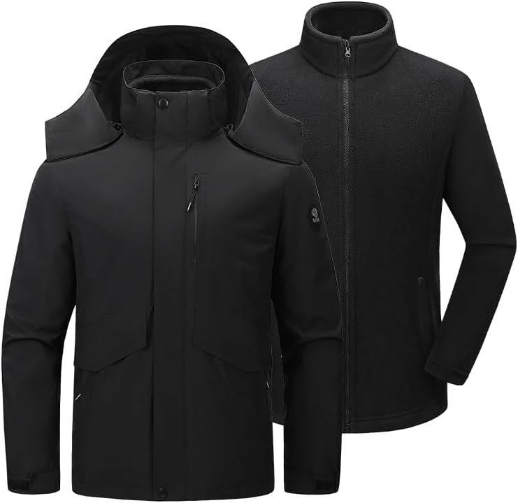 Outdoor Sports Coats Climbing Trekking Windbreaker Travel Waterproof Black Camping Hiking Jacket