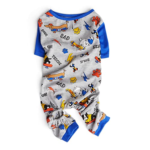 Petco Brand - Youly Blue Pet Pajamas, Medium, Multi-Color #TOP4