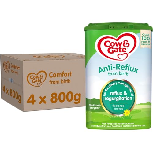 Cow & Gate Anti-Reflux Baby Milk Formula Sutiable From Birth Pack of 4 x 800g