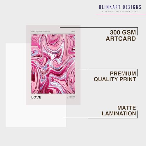 Image of BLINKART Trendy Abstract Wall Art Painting Print Design | Aesthetic Wall Decor Photo Artwork Frame Decoration Hanging For Home Bedroom Living Room Office Wall Decor | T078 | 13x10 Inches