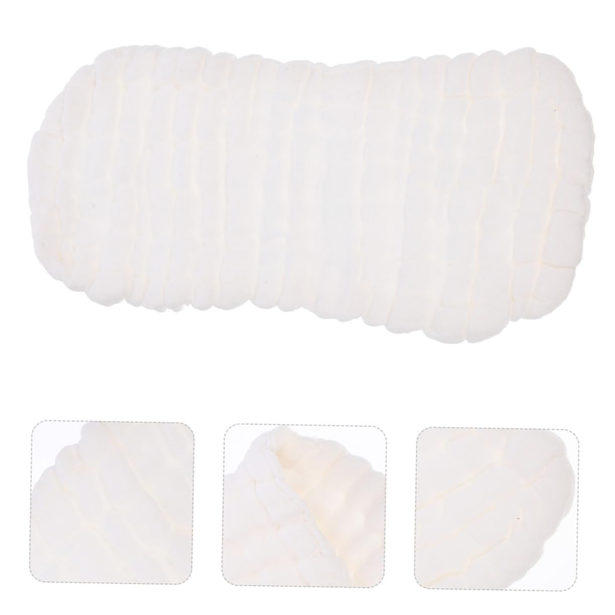 HEMOTON 32 Pièces couche de lingette bebe lavable lingette bébé lavable Langes absorbants couches doublure de couche en tissu doublure de couche réutilisable coton blanche