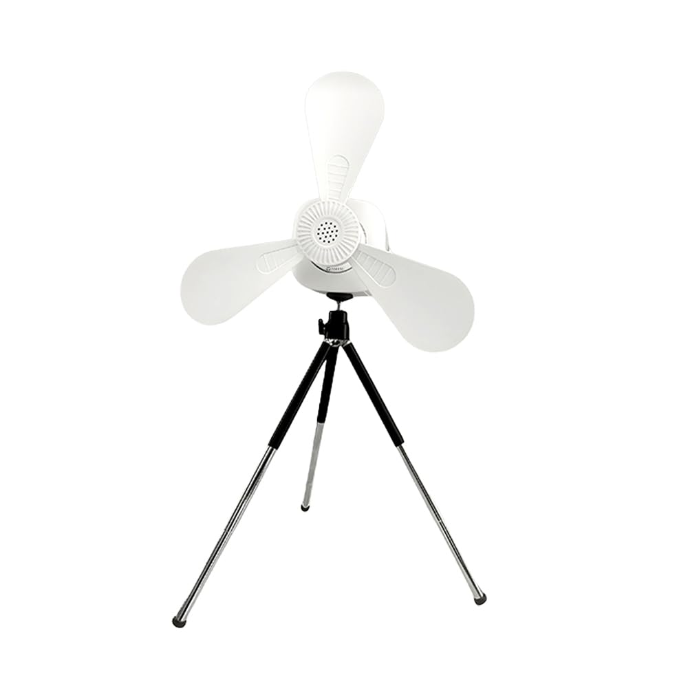 Toreto Steady Air Portable Ceiling Fan with Detachable Tripod Stand, 180° Automatic Oscillation, Built-in Night Light, Type-C Charging & Remote Control, Travel-Ready Modular Design, Off White-picture-28