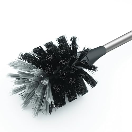 Image of Long Bottle Brush, 15.15 in Bendable Cleaner Brushes for Cleaning Neck Beer Bottles, Wine, Baby Bottles, Water Bottles, Tumblers, Flask, Bird Feeder, Vase, Pipes and Brewing Supplies Black /1Pack