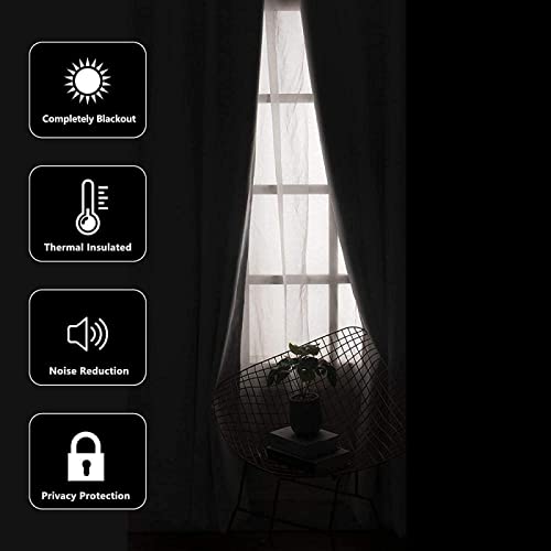 Blackout Curtains Red Christmas Tree Extra Long Curtains Blackout Curtains for Bedroom Eyelet Curtains for Living Room Bedroom Home Office, 66W x 90L Inch 2 Panels - Image 5