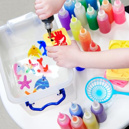 Magic Water Elf Toy Kit - 20 Magic Gels Aqua Water Fairy Pets - DIY Squishy Maker Toys - Creative Art Crafts Kits for Kids Activities - Birthday Gifts for Girls Boys Ages 6 7 8 9 10 Years Old