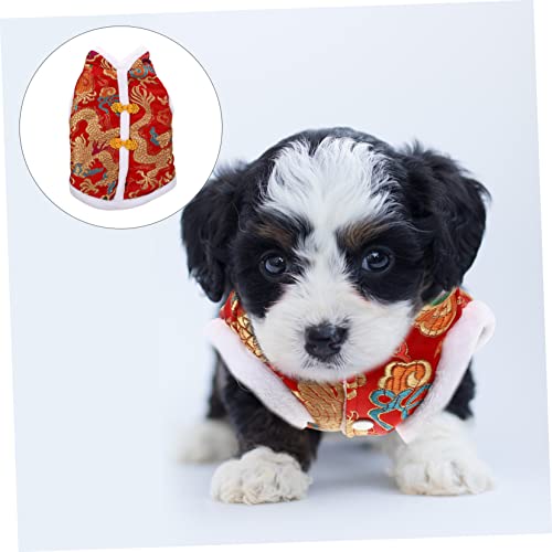 Disfraz de Año Nuevo para perros, cálido y cómodo miniatura 3
