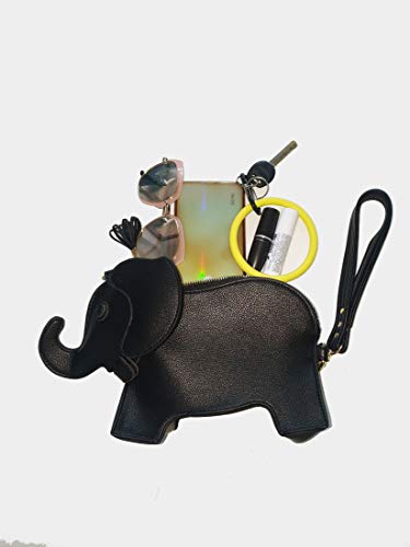 Image of Animal Elephant Shape Crossbody Bag Purse Fashion Women Pu Leather Chic Shoulder Bag Clutch for Girls