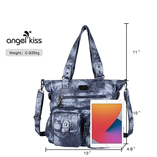 Bolso Hobo grande de piel sintética para mujer miniatura 2