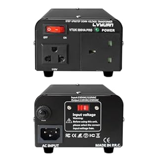 500W Voltage Transformer, 220/240 Volts to 110/120V Step Up Step Down Voltage Converter, UK to US & US to UK