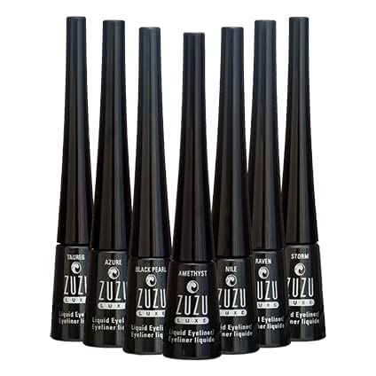 Zuzu Luxe 6950 Liquid Eyeliner (Nile),0.1 Oz,Precision Liquid Liner, Fine Calligraphy Tip, Quick-Drying, Water Resistant. Natural, Paraben Free, Vegan, Gluten-Free,Cruelty-Free thumb #4