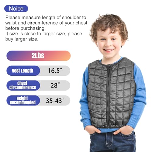 Vest for Kids, Weig hted Vest for Kids, Soft & Breathable Seneory Support for Children for Warmth And Comfort, Lightweight & Durable for Active Play (Small)3