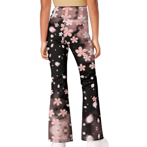 Tongluoye Flare Leggings for Girls 5-14Y High Waisted Bell Bottom Pants Wide Leg Yoga Leggings Dance Workout Gym Sweatpants4