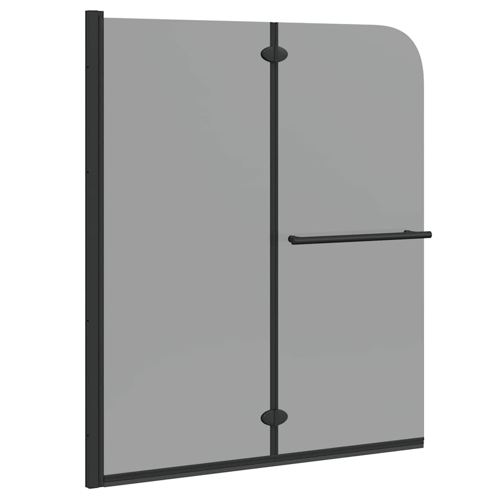 Mampara de ducha transparente de cristal de seguridad y aluminio, 95 x 140 cm, plegable, giratorio, ancho ajustable, para cuarto de baño, nicho, protección contra salpicaduras con marco estable