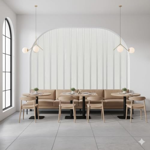 Image of White Silver 3D Wood Grain Wallpaper Roll | Self-Adhesive Waterproof Vinyl Wall Covering for Bedroom, Living Room, Kitchen, Furniture & Cabinet Renovation (45 x 300 cm)