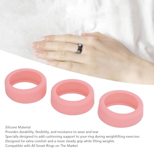 3PCS Protector de Anillo de Silicona Elástico para Smart Ring miniatura 5