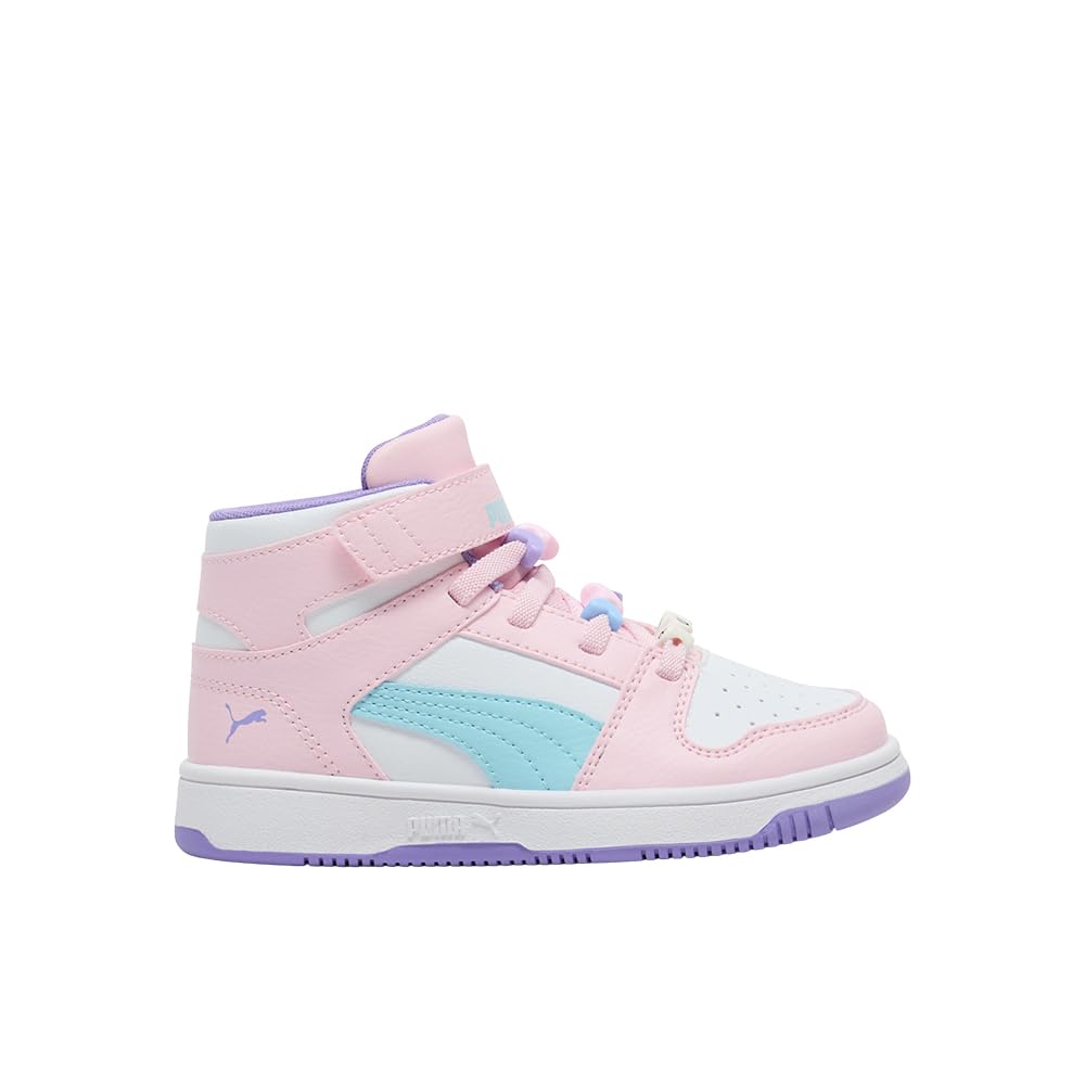 PUMA Kids' Rebound Layup Mid Hook and Loop Sneakers