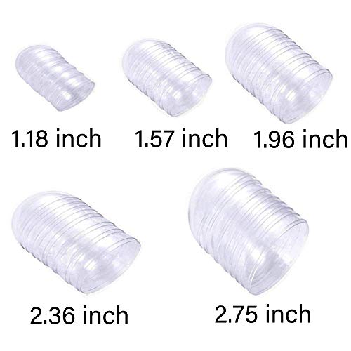 image for BESSEEK 25 pcs Christmas Ornament Balls Acrylic Clear,Clear Plastic Fi