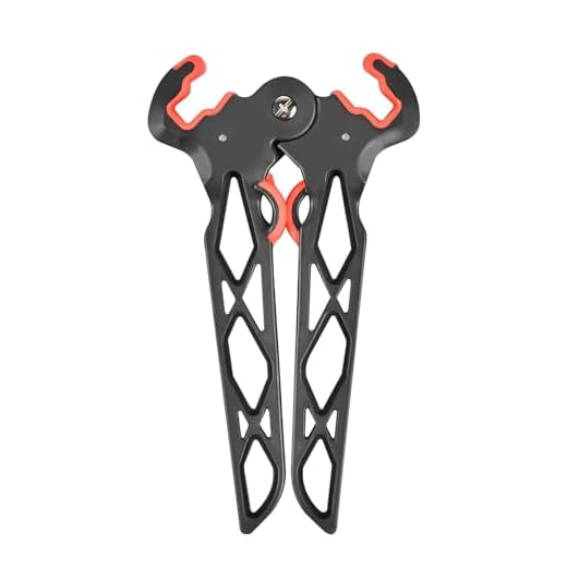 KURUGEILI Bogenschießen Bogenständer Faltbogen Ständer Bogen Jack Limbs Klemme Kickstand für Compound Bogen Jagd Zubehör 4 Compound Bogenständer, Faltbarer Bogenschießen Bogenständer mit Backenfeder Design, Bogenschießzubehör Beine Rack Halterung für das Jagdschießen Im Freien