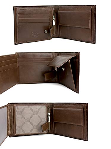 GIUDI Men`s Wallet Leather Dark Brown3