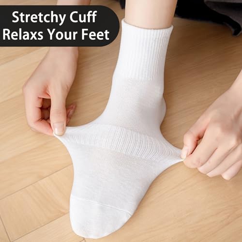 3 Pack Women's Crew Socks, Soft Stretchy Over The Ankle Stockings, Cute & Soft Socks for Boots & Dresses3