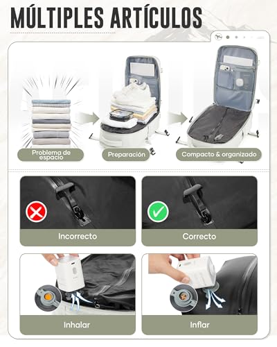 Mochila Compresión al Vacío Impermeable y Espaciosa 4