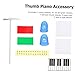 Toyvian 1Set Thumb Piano Accessory with Tuning Hammer Stickers Thumb Sleeves Cleaning Cloths for Beginners and Easy Learning