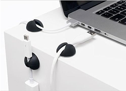 Bluelounge CableDrop Mini Black - Cable Management System for All Cables up to 5/16-inch