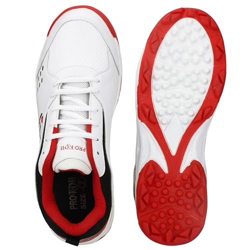 Image of PRO KVH Plus Cricket Shoes for Men|Lightweight & Durable All-Round Performance Cricket Shoes|PVC Studs Spikes Sports Shoe for Unisex